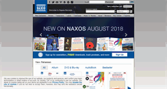 Desktop Screenshot of naxos.com