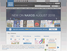 Tablet Screenshot of naxos.com